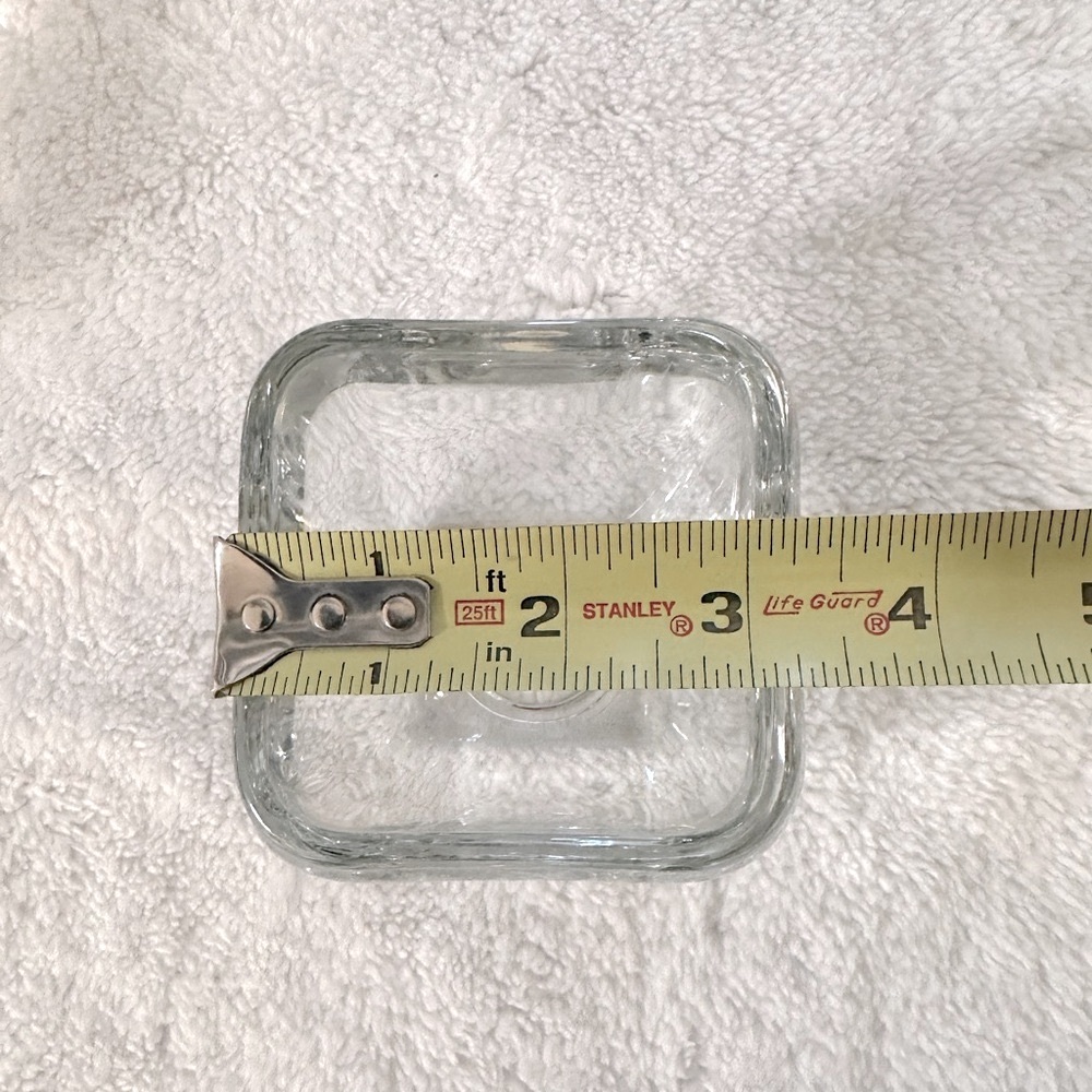 Beautiful Small Very Thick & Heavy Glass Vases, sold as a pair! - Picture 3 of 5